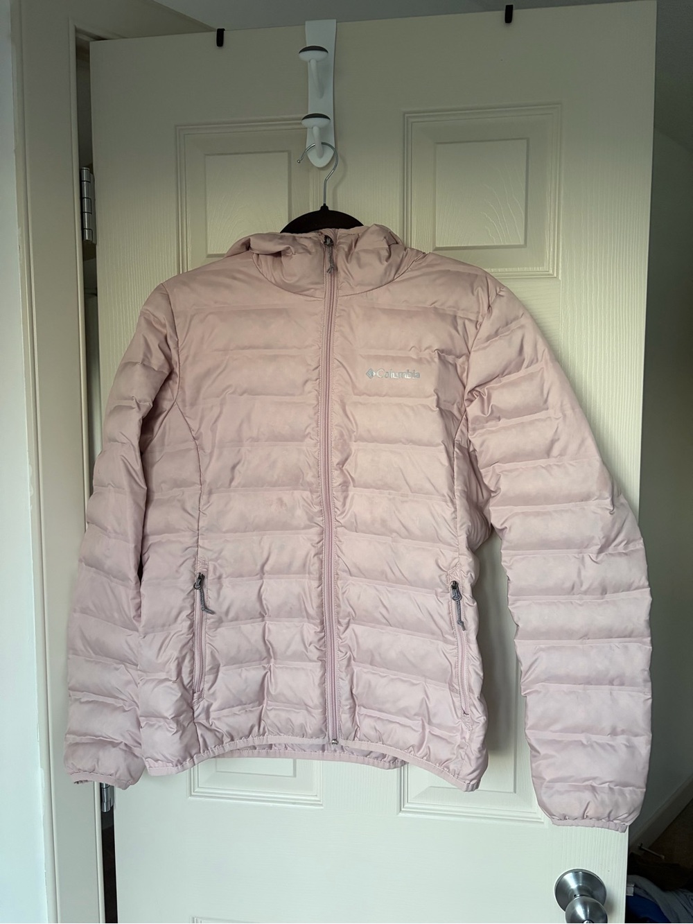 🐢 COLUMBIA - Pink Puffer Jacket - Medium - Flaw